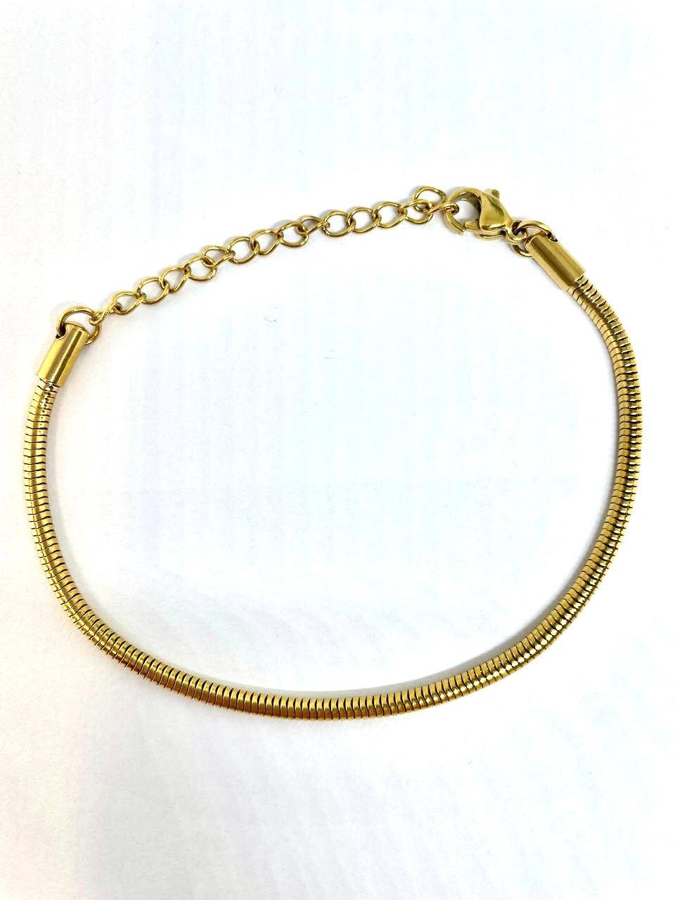 Sun Enterprises B.V. - Wholesale Link & Chain Bracelet - Stainless Steel Bracelet - Soft Round Snake Chain0
