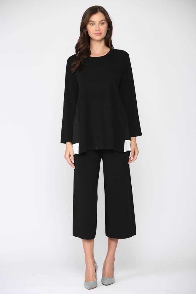 Joh Apparel – Großhandel Tunika – Damen – Summa Gerippter Strick mit Akkordean-Plissee-Rücken7