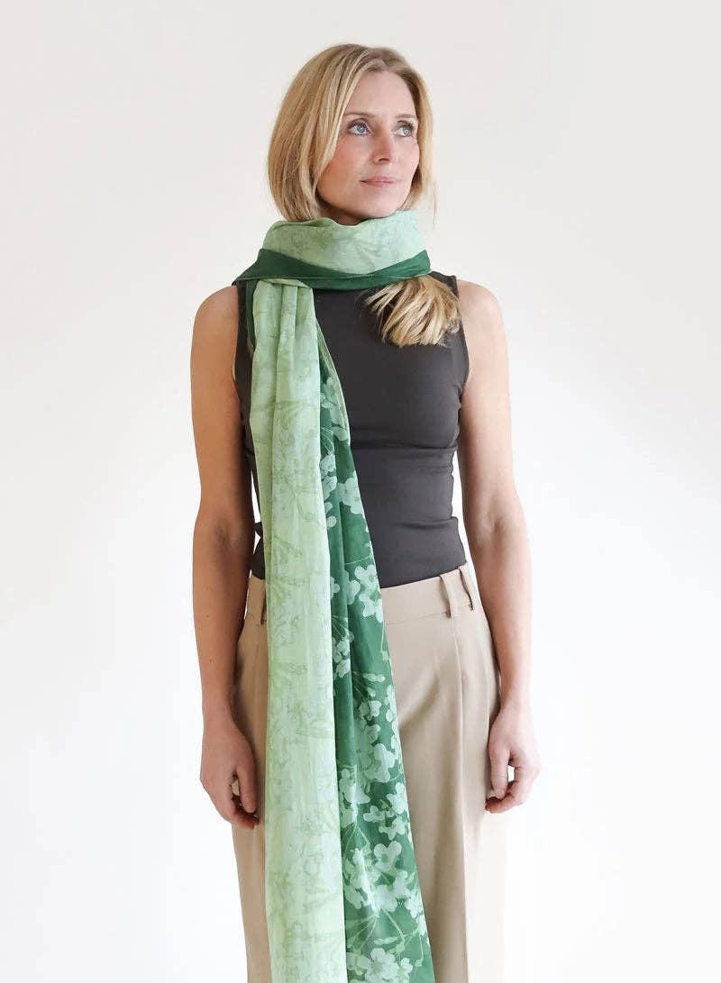 Djian – Großhandel Schal – Damen – Schal 100% Bio-Baumwolle / Ada – grün3