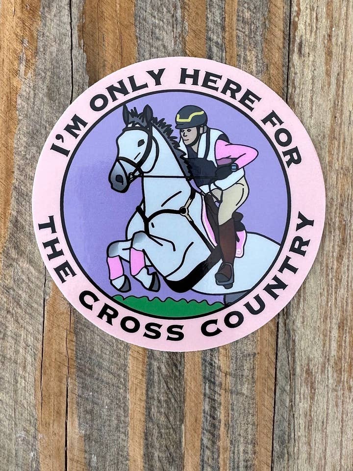 Cross Country Jumping Sticker for engroshandel hos High Point Equestrian Equipment