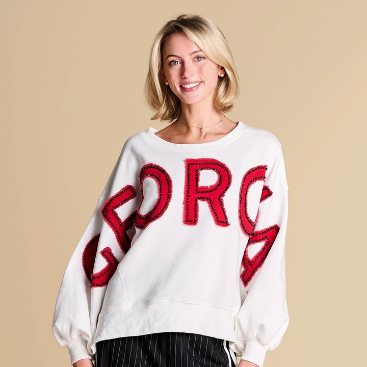 All-Star Distressed Pullover | Georgia för wholesale av Stewart Simmons