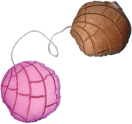 Xochico - Wholesale Car Decorative Charm - Unisex - Pan Dulce Concha "Fuzzies" Car Mirror Hangers1