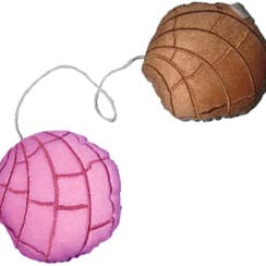 Xochico - Wholesale Car Decorative Charm - Unisex - Pan Dulce Concha "Fuzzies" Car Mirror Hangers1