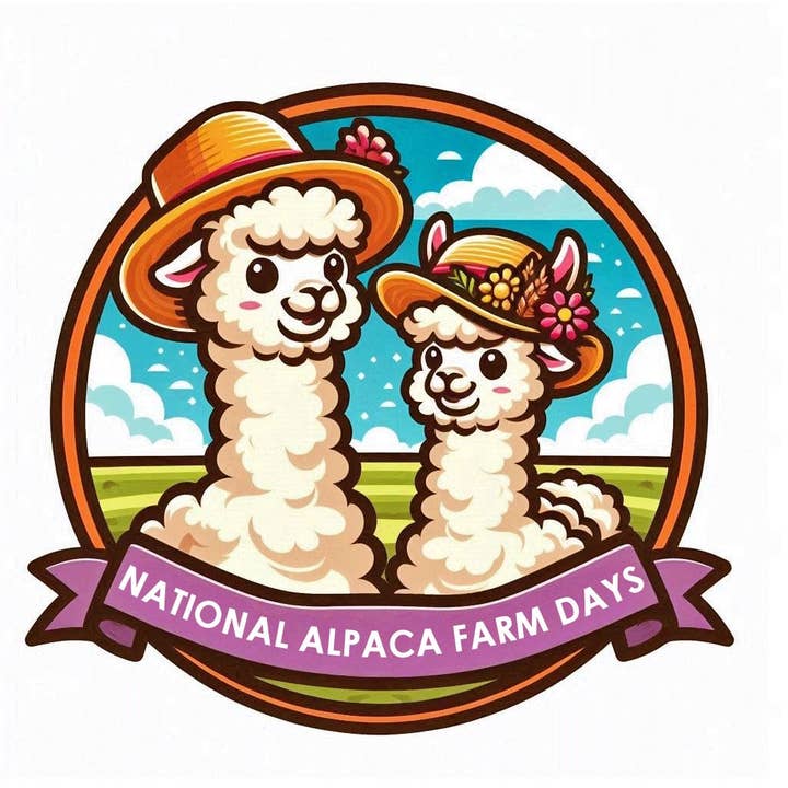 National Alpaca Farm Days sticker for wholesale by Choice Alpaca Products