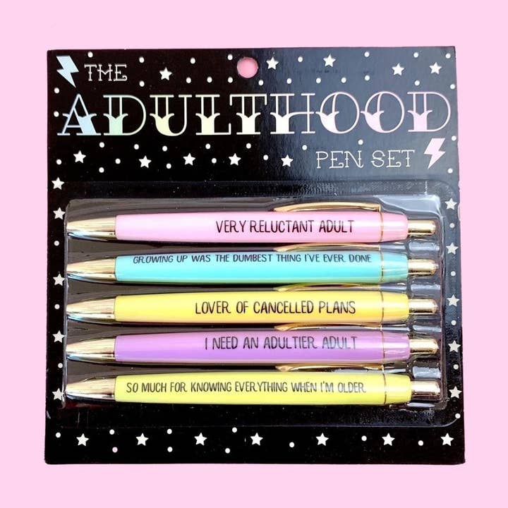 FUN CLUB - Wholesale Pen - Adulthood Pen Set (gifts, pens, funny, stationery)0