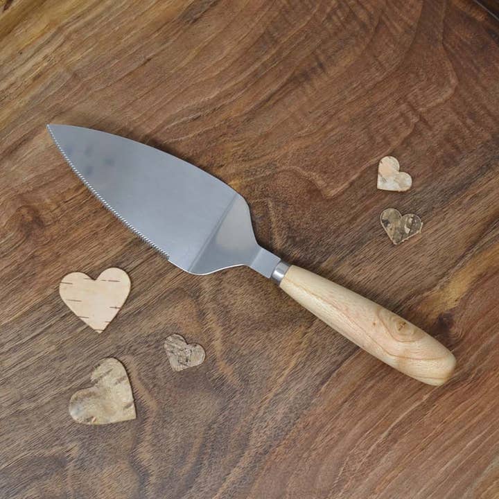 Servidor de tartas de madera, accesorio de cocina de fresno torneado para venta al por mayor de Huizbirn