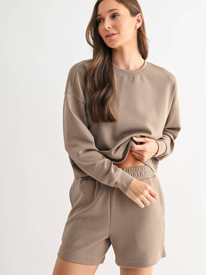 Mono B - Wholesale Knit Sweater - Women's - Luxe Sand Wash Rib Sweater9