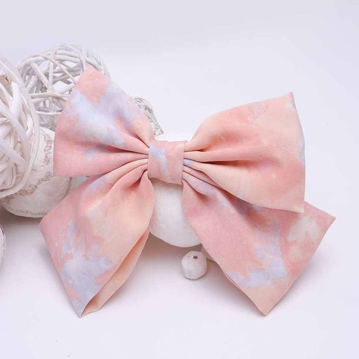 H021 | Tie Dye Colorful Bow for wholesale by Jaylanie