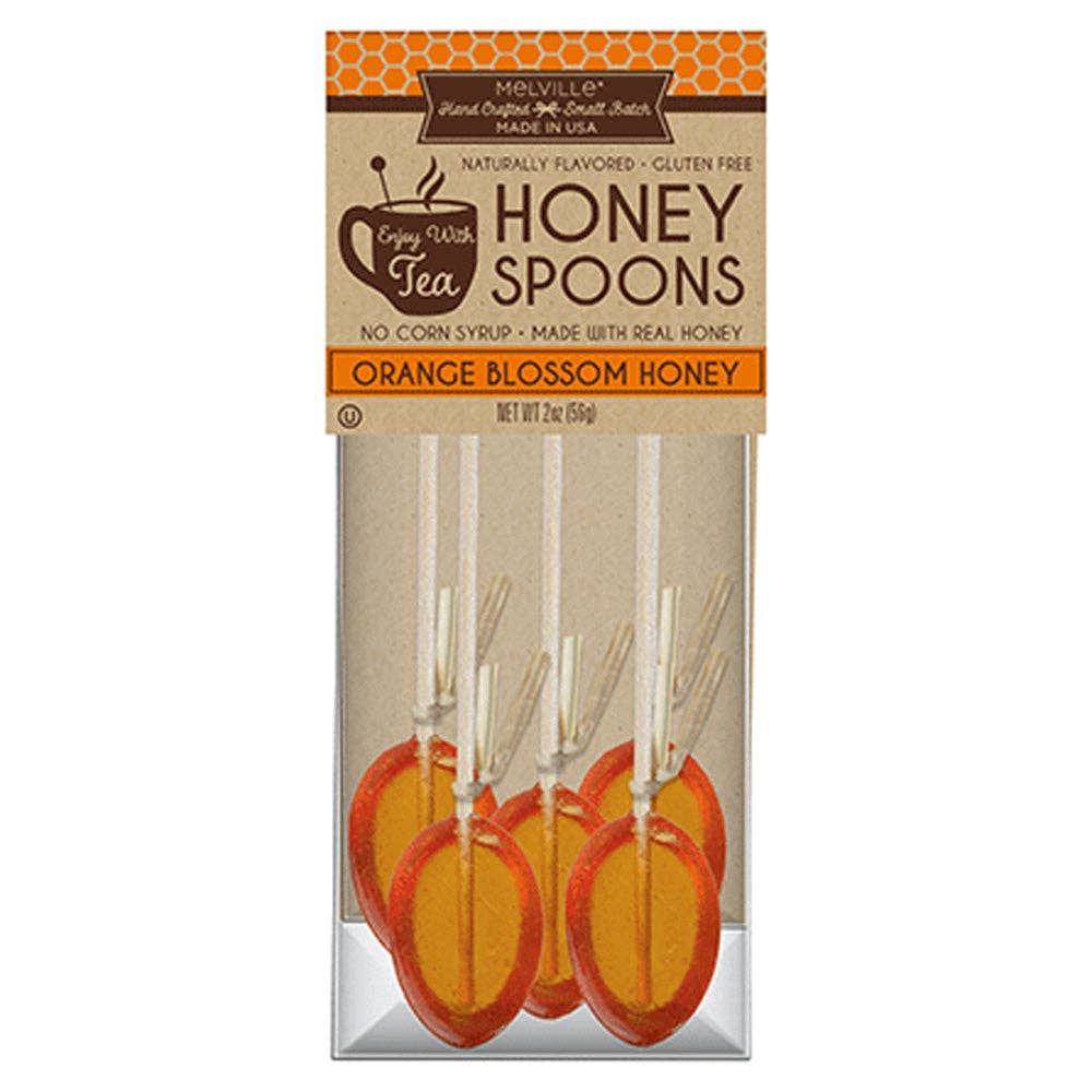 Melville Candy Company - Wholesale Lollipop - Orange Blossom Honey Spoons1
