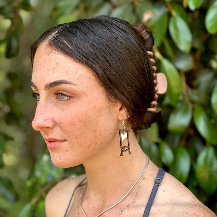 As Pictured Guillotine Earrings #1743 for wholesale on Faire1