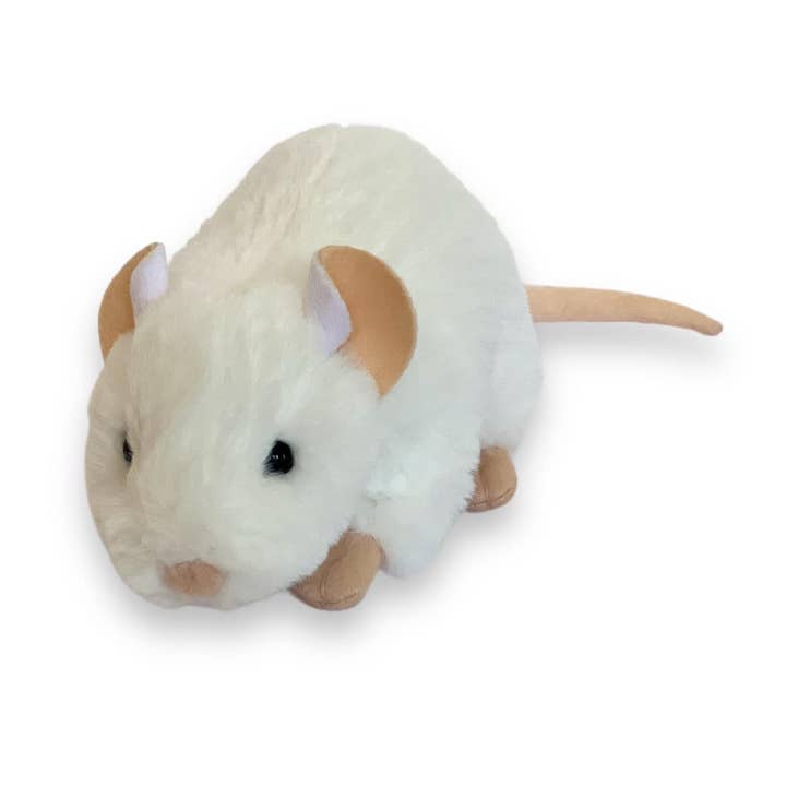 Auswella - Wholesale Stuffed/Plush Toy - Kids & Baby - 8" White Rat Plush Stuffed Animal