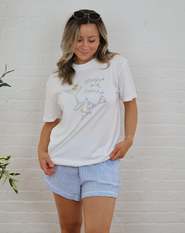 Sunday Violets - Wholesale Screen Printed T-Shirt - Women's - Martinis & Bikinis Premium Tee6