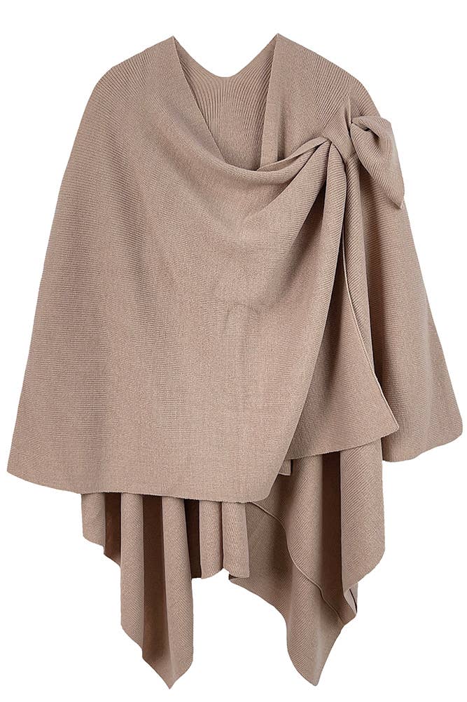 Hana - Venta al por mayor Poncho - Mujer - Ruana sólida con correa para el hombro79