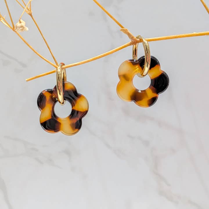 LOLO & YAYA - Wholesale Dangle Earrings - Stainless steel flower earrings6