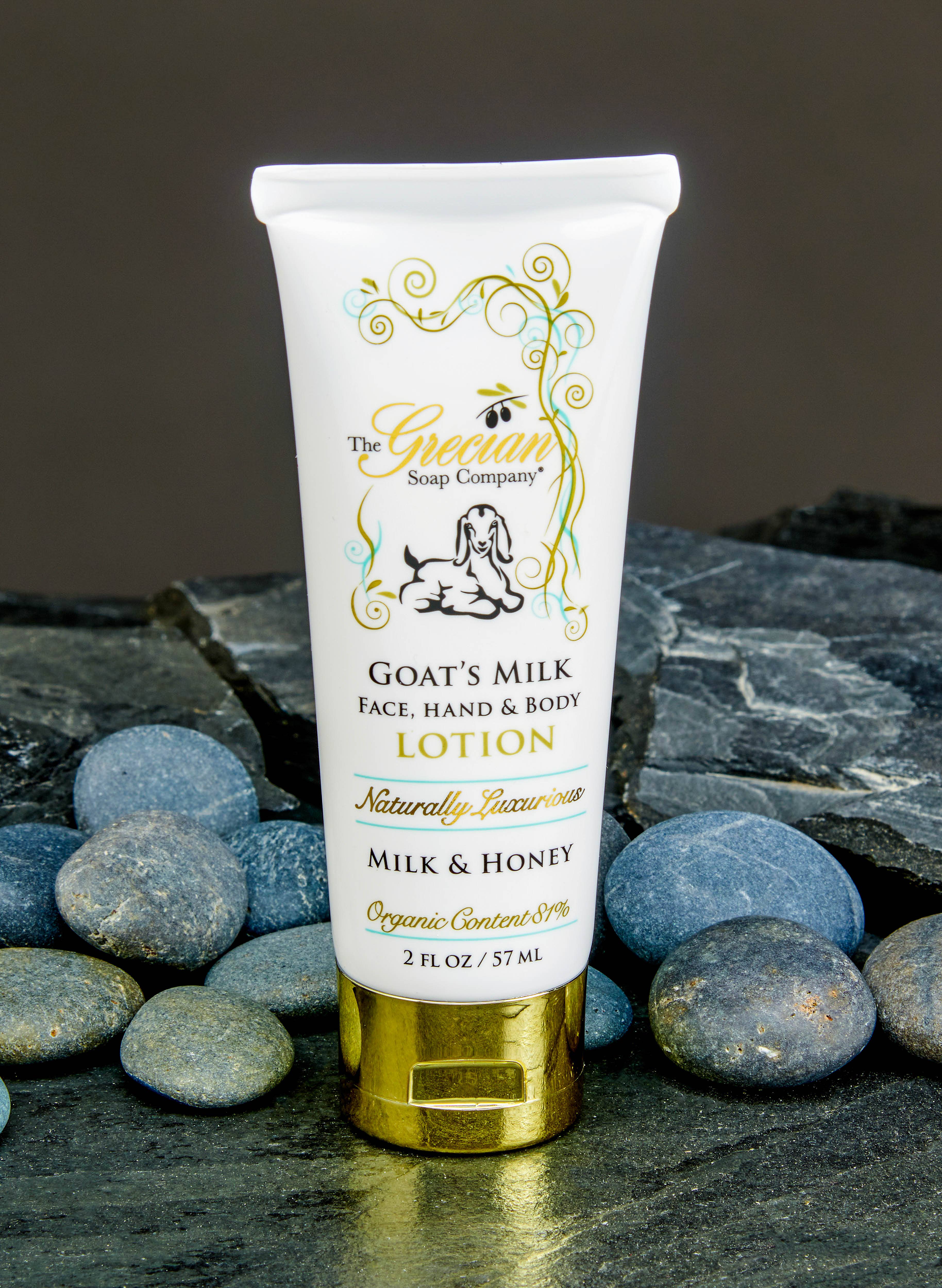 The Grecian Soap Company – Großhandel Körperpflegecreme/Bodylotion – Bio-Gesichts- und Körperlotion mit Ziegenmilch in 2-oz. Tuben3