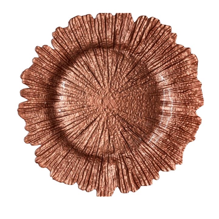 Qube Luxe by Debbie Marks - Wholesale Charger plate - Rose Gold Charger Plate2