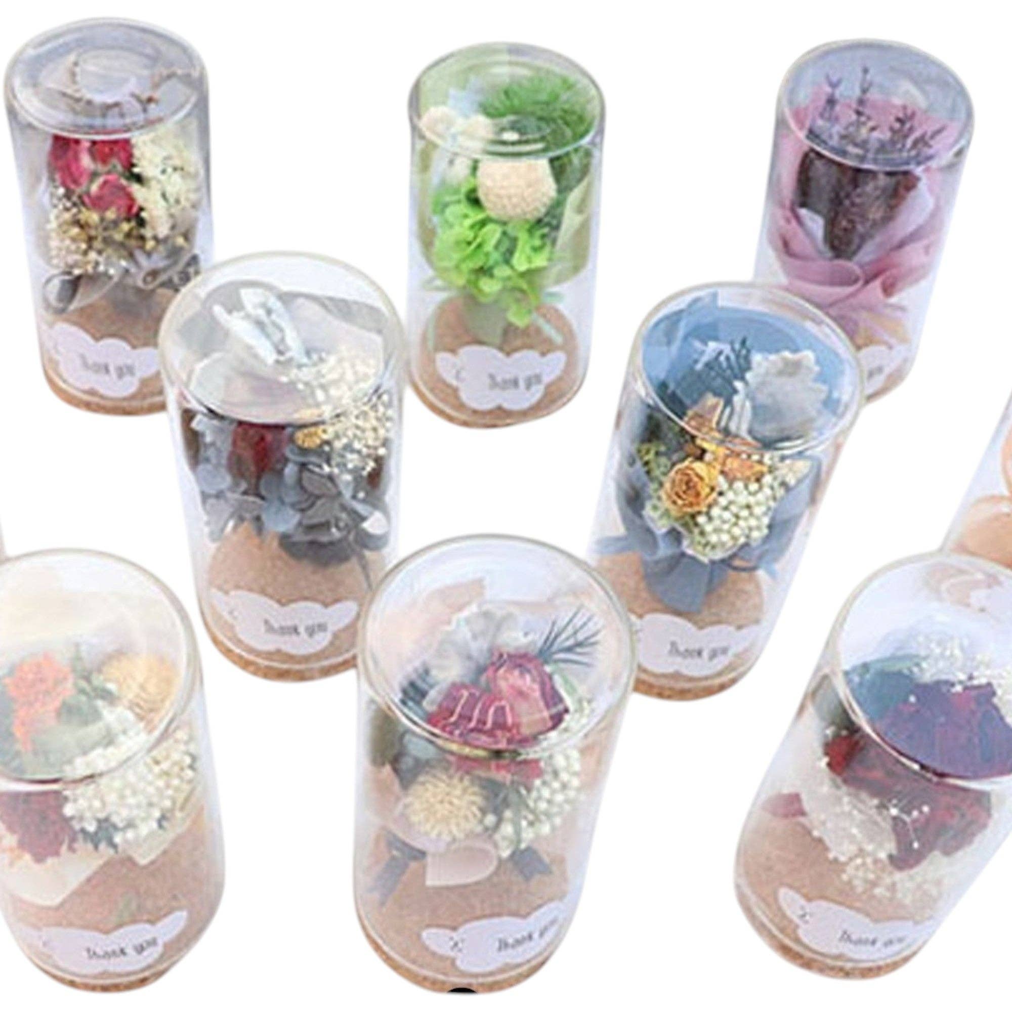 ASSORTED Mix Artificial Flower Bouquet With Cork Bottom Case FN019 (12PC) for wholesale on Faire1