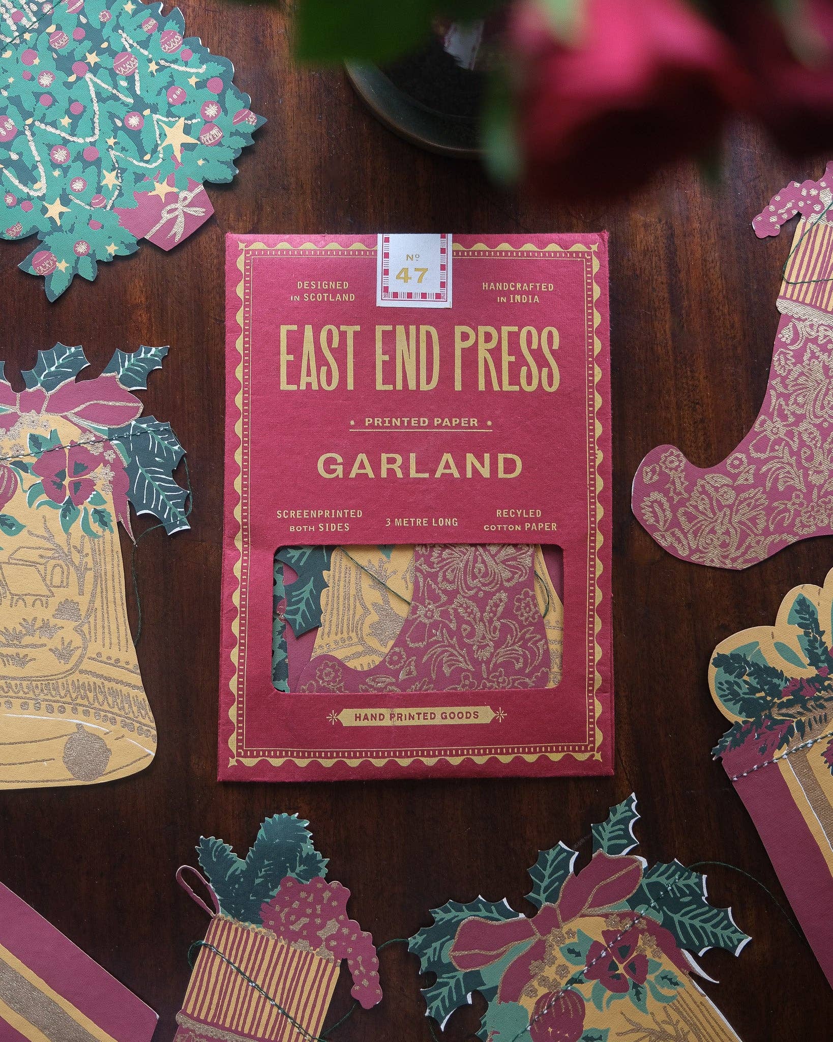 East End Press – wholesale Bunting/garland – Christmas Sewn Garland3