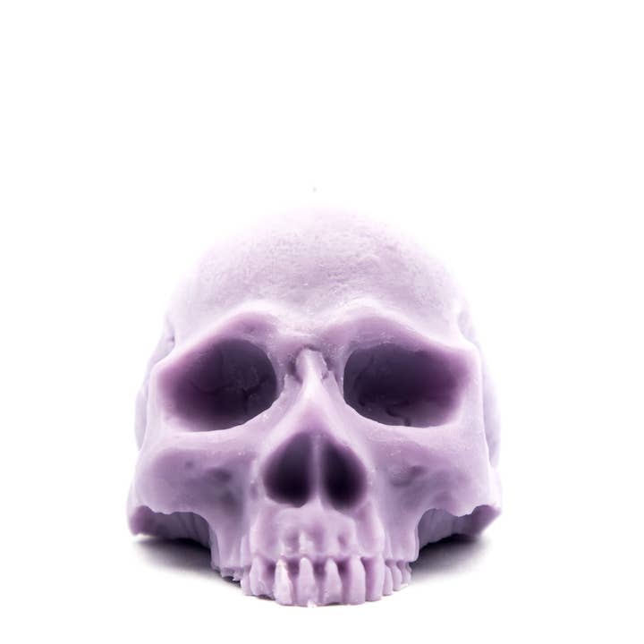 A Pleasant Thought - Wholesale Novelty Candle - Half Skull | Pillar Candle1