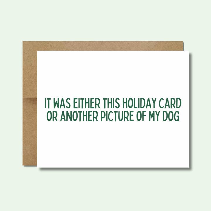 Christmas Card For Dog Owner | Pet Christmas Card | Dog Card for wholesale by Raisin Spirits
