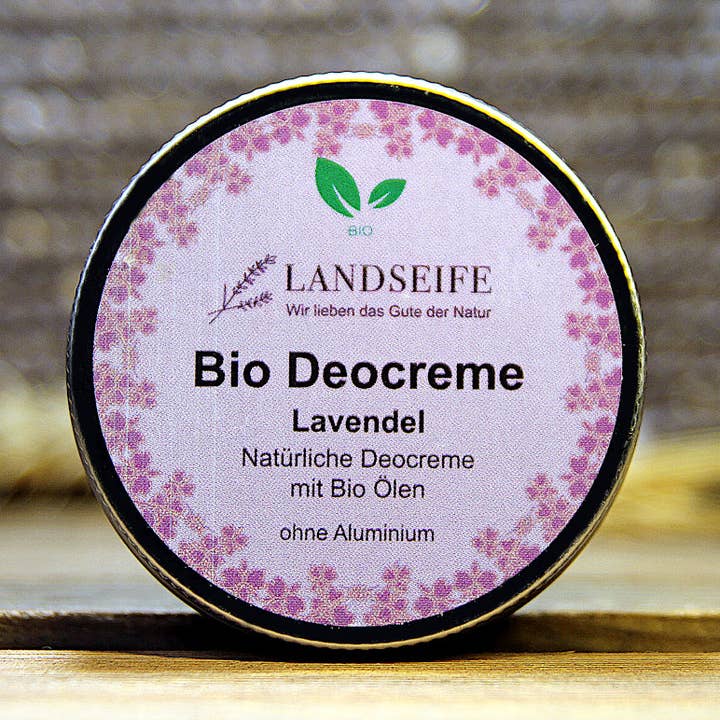 Økologisk deodorantcreme med lavendelduft for engroshandel hos Landseife