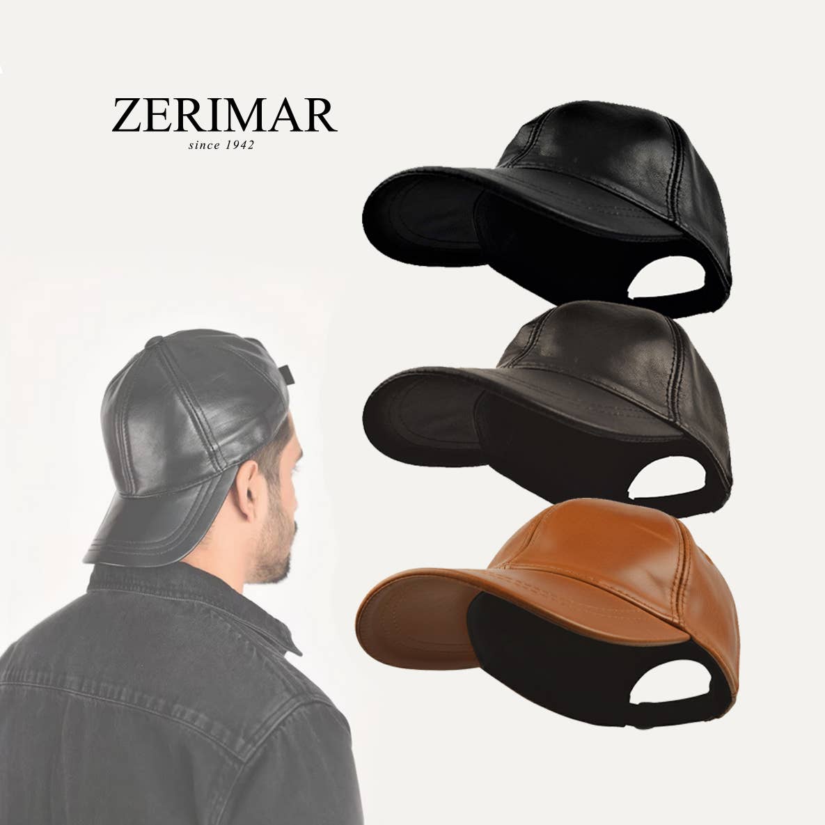 Zerimar 1942 - Vendita all'ingrosso Cappellino da baseball - Uomo - Cappellino in pelle premium Zerimar 1942 – design Jocker classico16