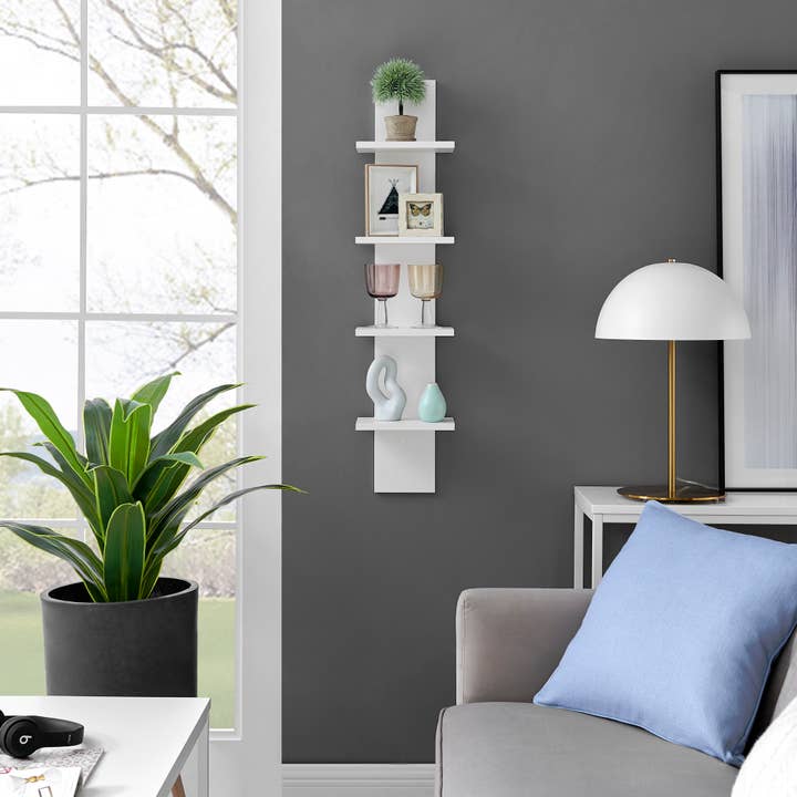 Danya B - Wholesale Wall-mounted shelf - Arica Utility Column 4-Tier Spine Wall Shelves2