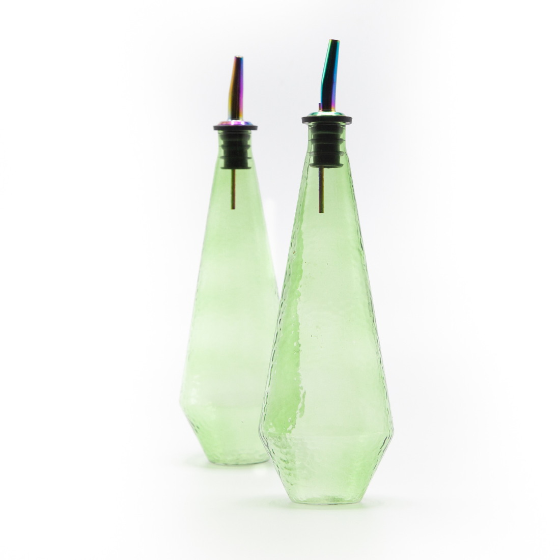 Brût Home and Glassware - Vente Distributeur d'huile et de vinaigre - Ensemble Huile et Vinaigre Claude | Bouteille d'Huile | 30CL | vert4