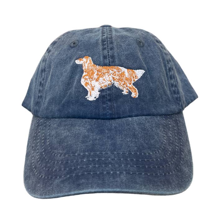 English Setter, Orange Belton, Dog Breed Baseball Cap for wholesale by Tug Tees