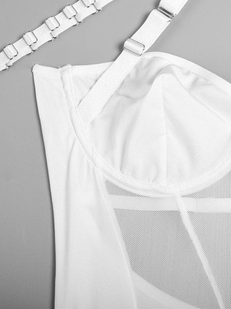 Tourtiwi - Wholesale Lingerie Bodysuit - Women's - Sexy Mesh Halter Lingerie Bodysuit17