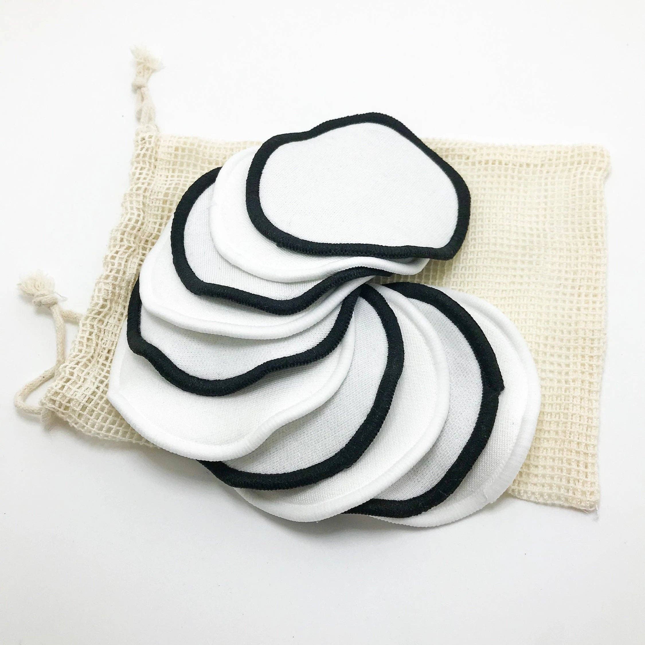 Smile Boutiques - Wholesale Makeup Remover - Reusable Organic Bamboo Cotton Makeup Pads - Set of 10 Pads1