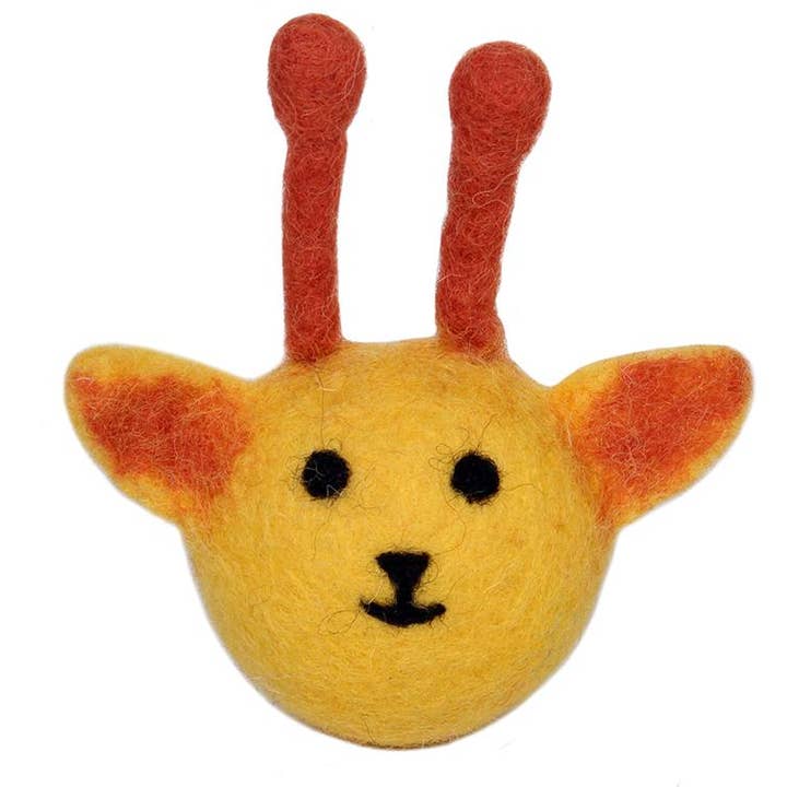 Jessie the Giraffe Eco Wool Pet Toys for wholesale by Friendsheep