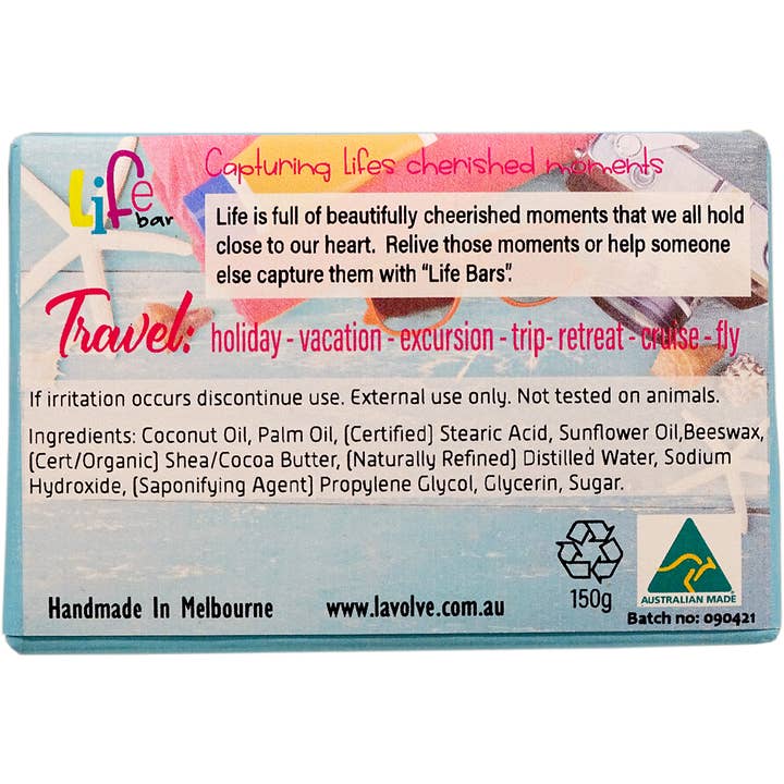 La Volve - Wholesale Bar Soap - LIFE BAR 15 - (TRAVEL) EXPLORE DREAM DISCOVER3