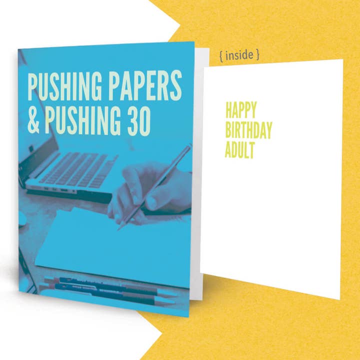 Empujar 30 cartas para venta al por mayor de Middle Child Made