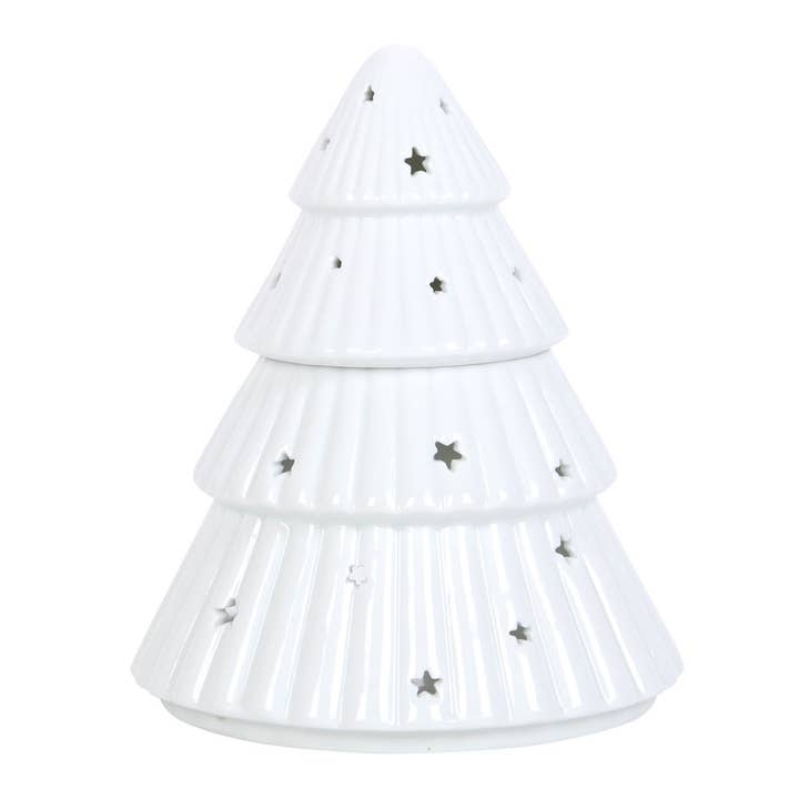 Something Different Wholesale - Wholesale Oil Warmer - White Christmas Tree Oil Burner1