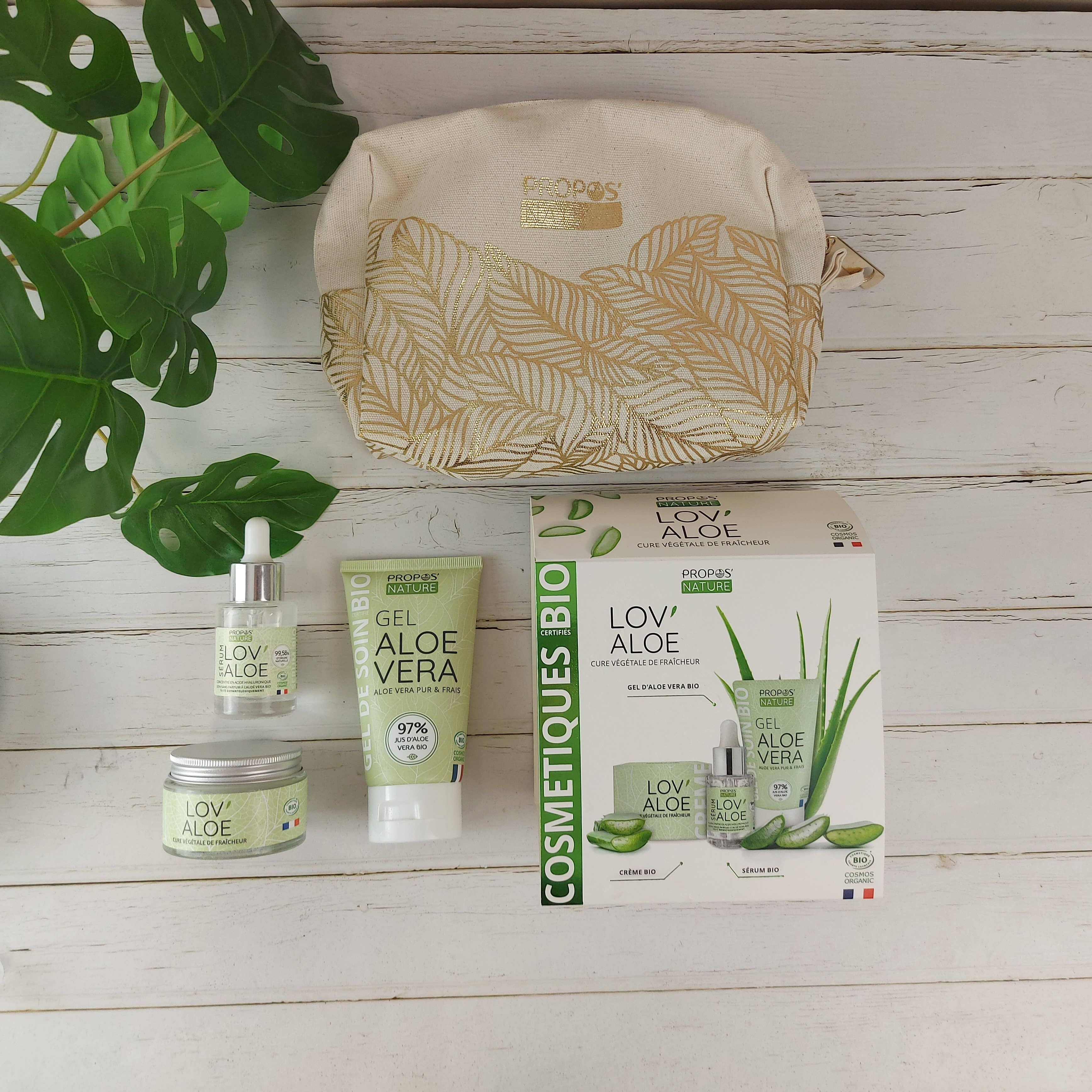 Propos'Nature - Wholesale Facial Care Set/Kit - Lov'Aloe Kit - 3 Organic Aloe Vera Treatments - Gift5
