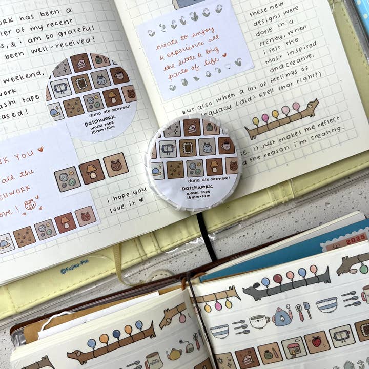dana ate oatmeal! - Wholesale Washi Tape - patchwork washi tape