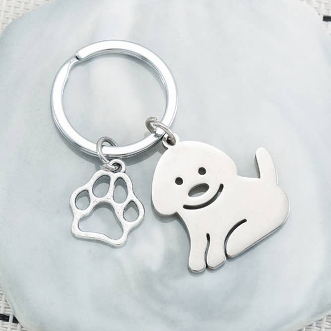 UNISHE - Wholesale Keychain - Women's - Dog Metal Keychain JZ0032