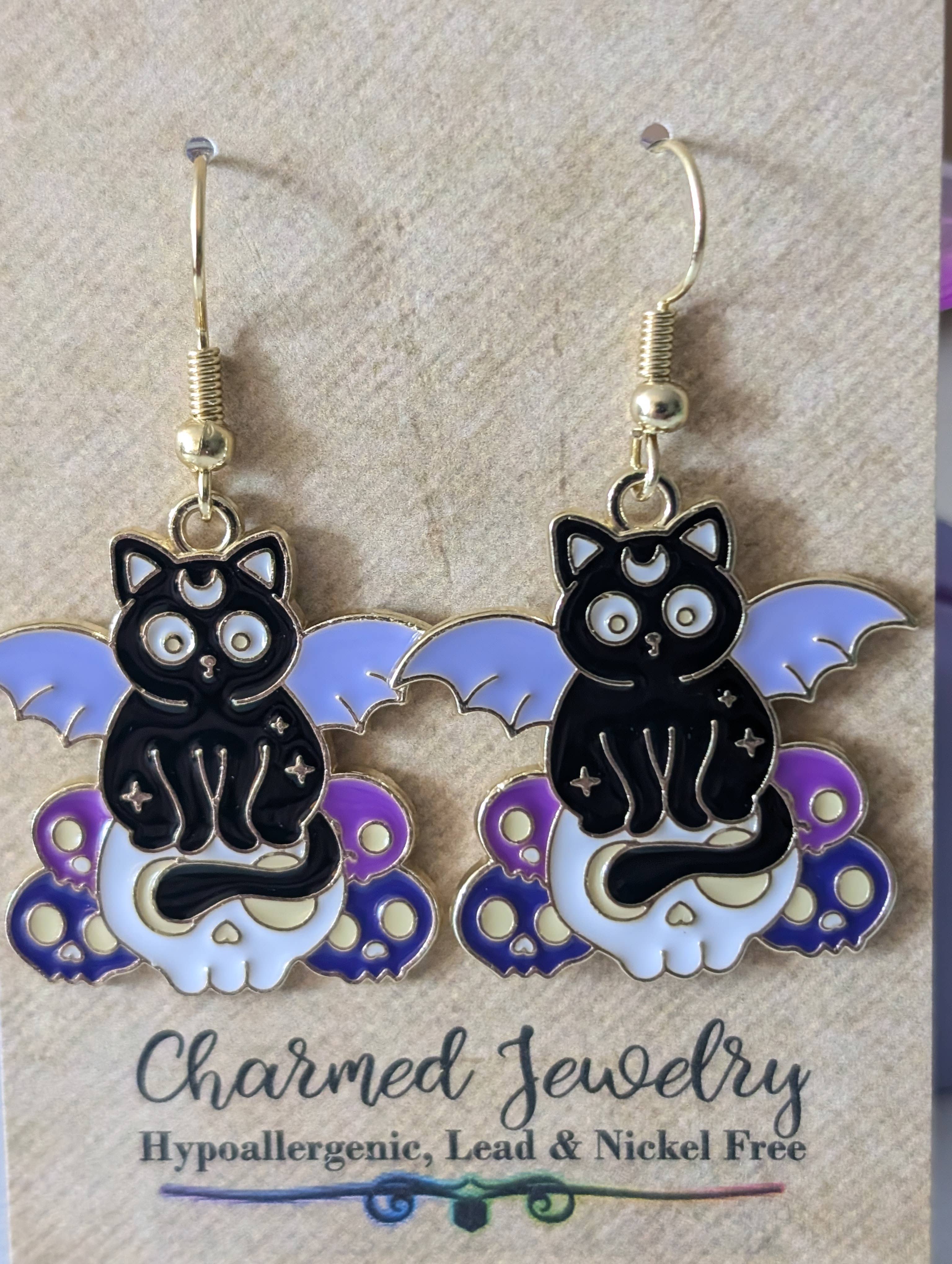 Con-Quest Crafts - Wholesale Individual Charm/Pendant - Witches, Black Cats, Magical and Spooky Accessories17
