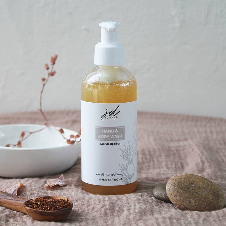 JDBotanics - Wholesale Body Wash/Shower Gel - marula rooibos liquid soap (6.76 fl oz / 200ml)