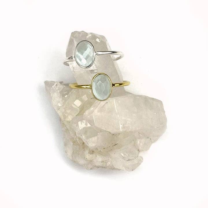 Rock Paradise - Wholesale Single Stone/Solitaire Ring - Crystal Gemstone Rings YOU CHOOSE Stone and Finish4