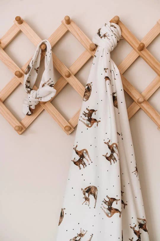 Doe and Fawn Collection - Wholesale Swaddle set – Baby - My Deer Wrap Set1