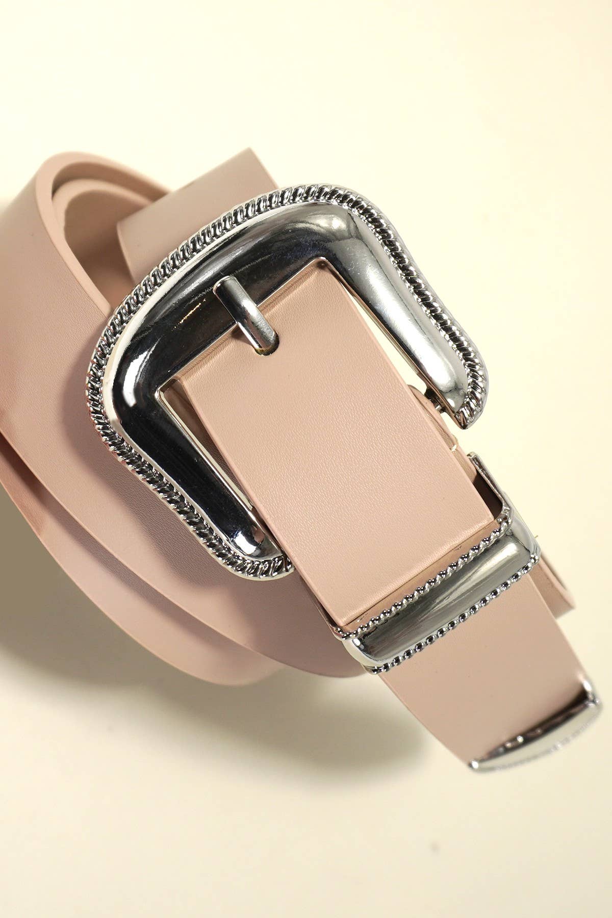 JOSSLYN by wall to wall - Wholesale Belt - Women's - CLASSIC WESTERN BUCKLE FAUX LEATHER BELT3
