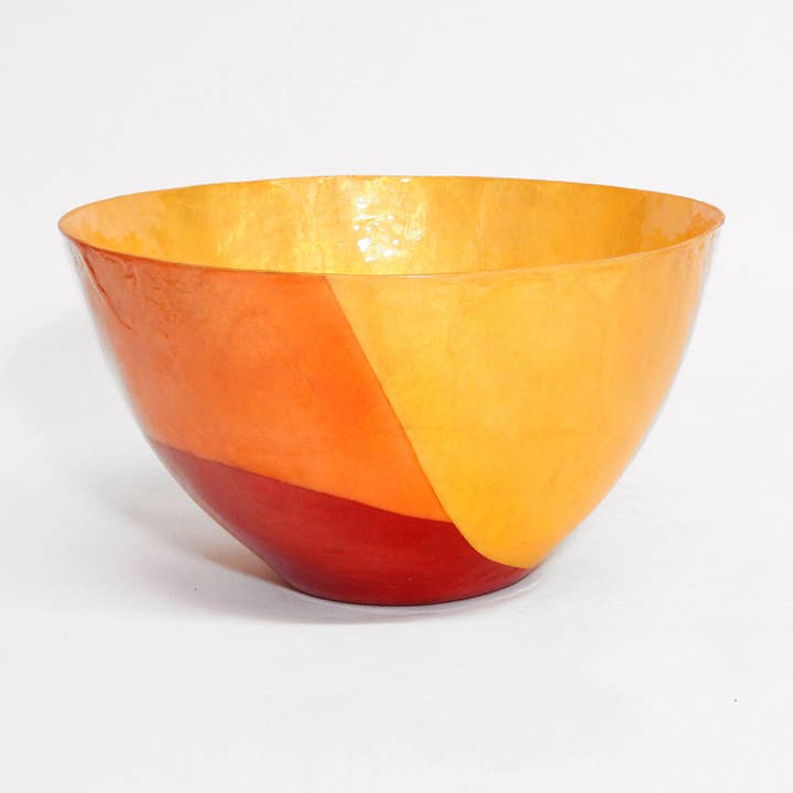 Autumn mother-of-pearl salad bowl for wholesale by Ithemba