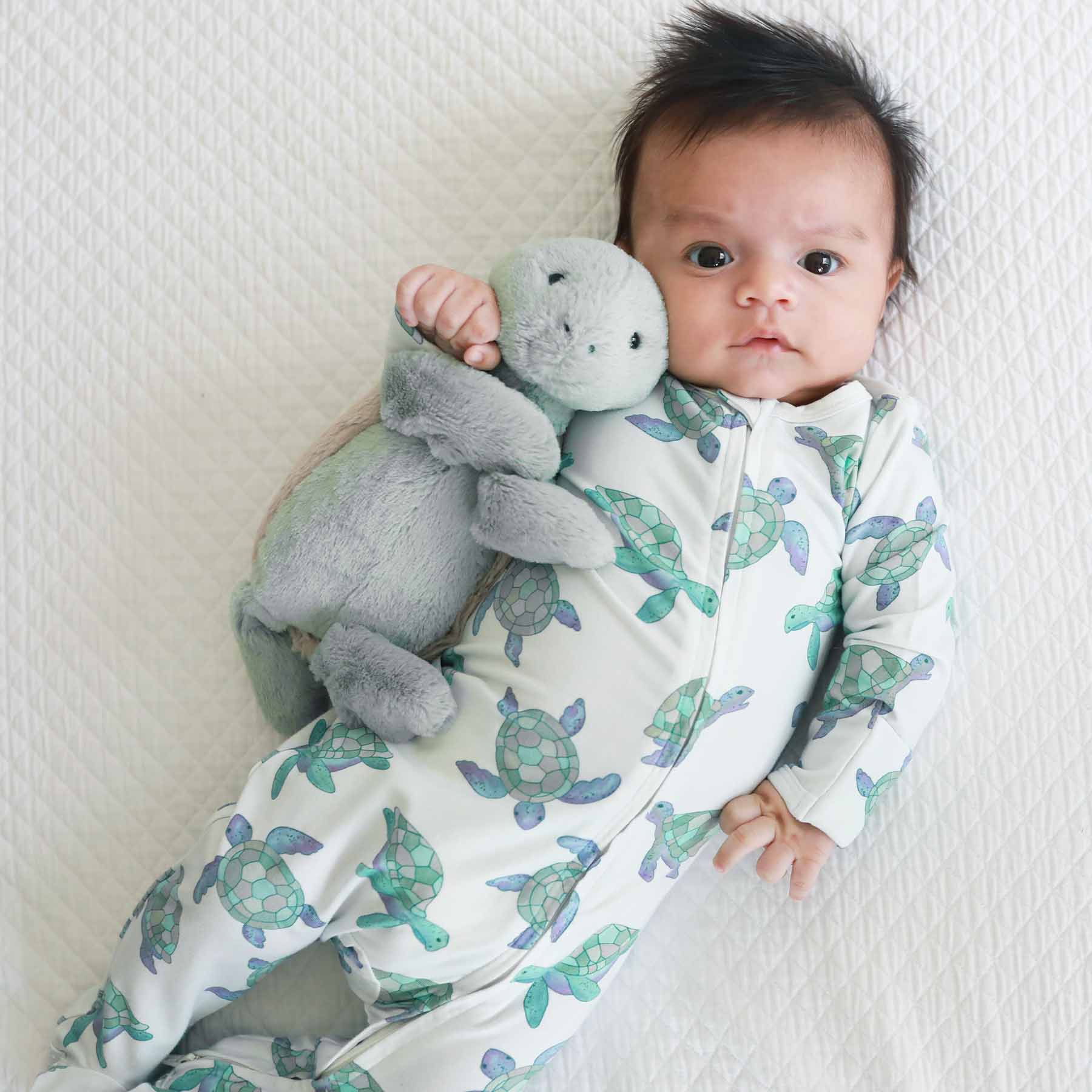 Caden Lane - Wholesale Sleepsuit - Baby - Totally Turtles Zipper Footie7