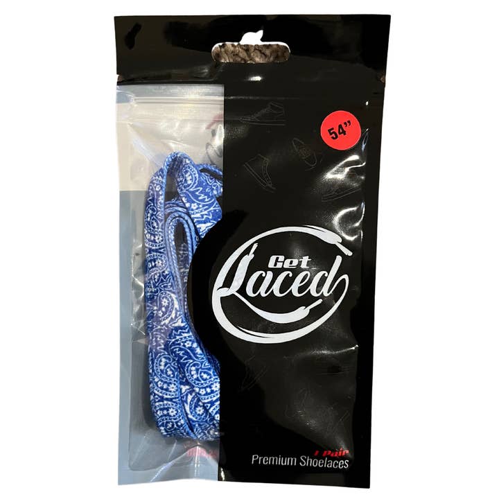Paisley Print Laces for wholesale by Get Laced Laces