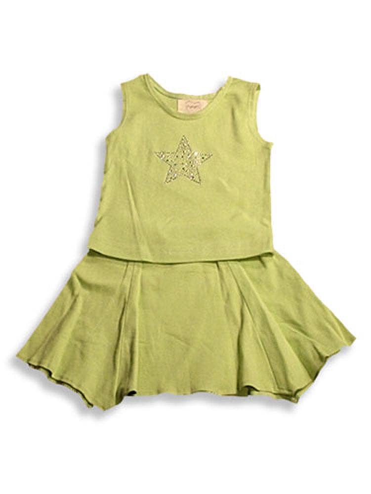 Eastern Off Price – wholesale Top & leggings set – Kids – Psketti - Little Girls' Tank Skirt Set1