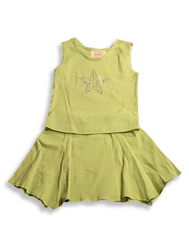 Eastern Off Price – wholesale Top & leggings set – Kids – Psketti - Little Girls' Tank Skirt Set1