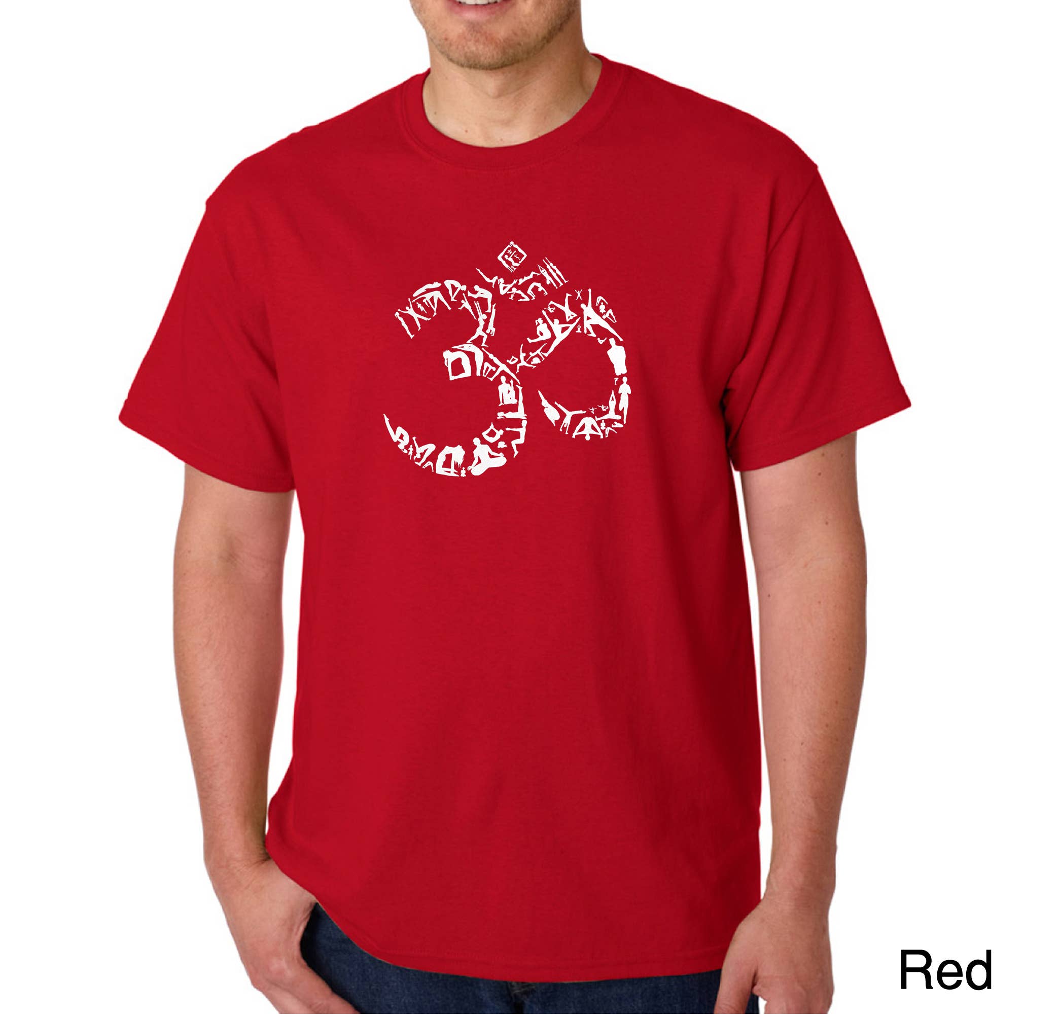 LA Pop Art - Wholesale Screen Printed T-Shirt - Men's - LA Pop Art Men's Word Art T-shirt - THE OM SYMBOL7