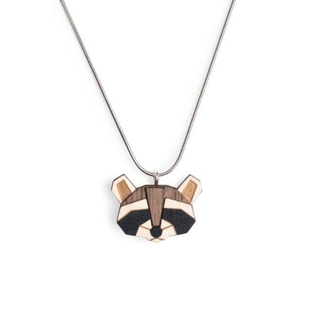 Raccoon Pendant for wholesale by Bewooden
